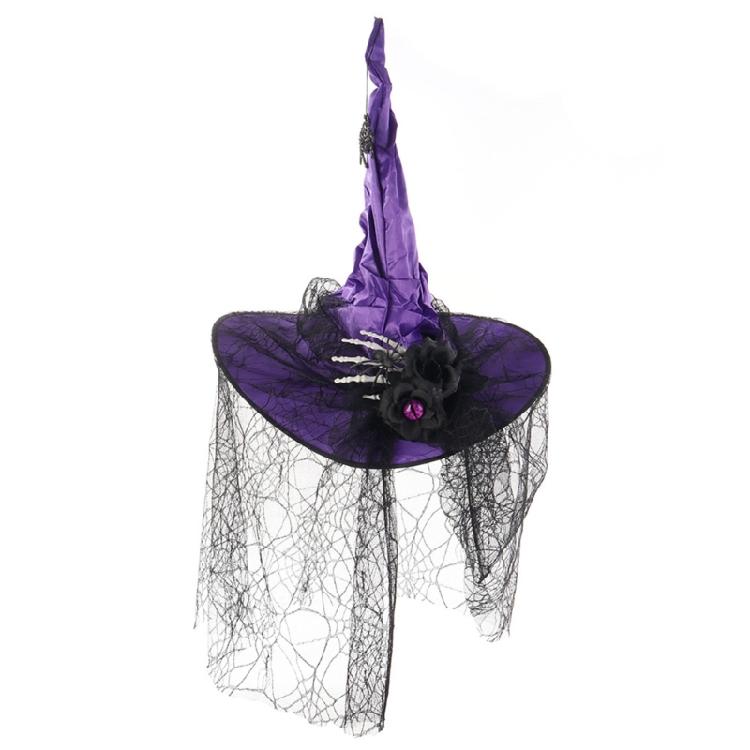 Delicate Styles Witch Headpiece With Breathable Fabric Halloween Role Play Hats For Costumes And Roleplaying