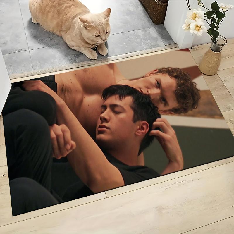 Boys Embrace Carpet Rug Soft Washable Anti Slip Home Living Room Sofa Mats Personalized Christmas Rug