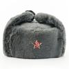 Зимняя теплая шапка из смесовой шерсти с советской эмблемой для мужчин и женщин, защита ушей, ветрозащитная, с подкладкой из толстого флиса