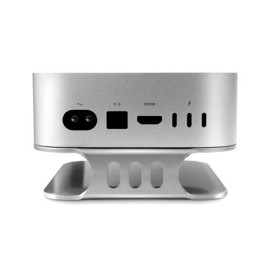 Мини 4 Док-станция Настольное крепление Металлический держатель Кронштейн Легкий доступ к кнопке питания с улучшенным охлаждением для Mac Mini4 Организация рабочего стола