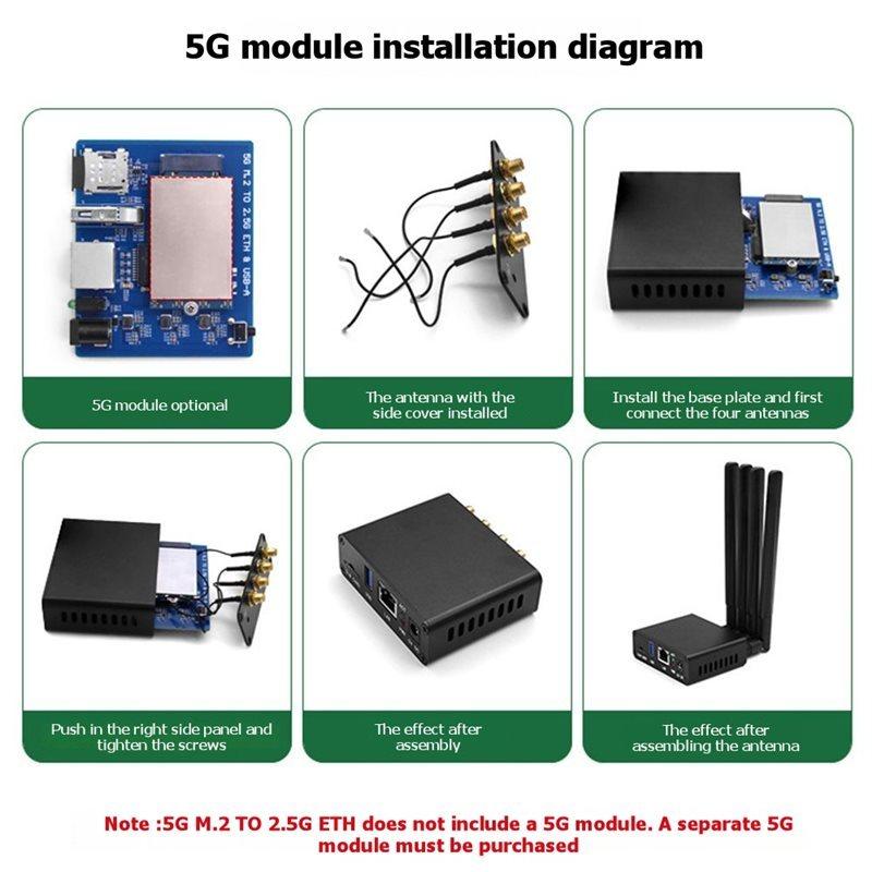 L22A-Корпус с антенной 5G M. Конвертер 2 x USB 3.0 Type-A в Gigabit Ethernet 5G M. 2 до 2,5G ETH 5G M. От 2 до 2,5G