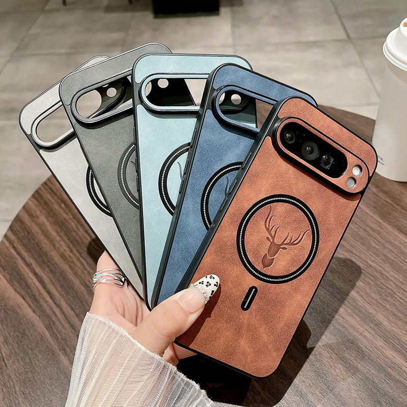 Для Google Pixel 7 Магнитный Роскошный Кожаный Бронированный Противоударный Чехол Для Pixel 7 Pro 7A Для Беспроводной Зарядки Magsafe Чехол для Телефона