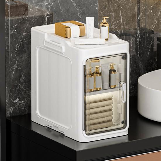 Тонкий Дизайн Шкаф для Хранения в Ванной Регулируемая Система Полок Передвижной Складной Органайзер для Маленьких Пространств