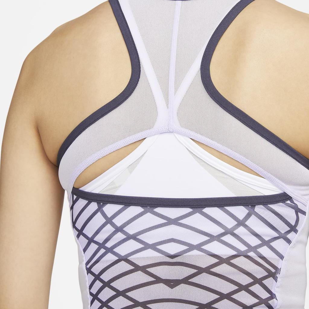 Nike Женский топ-майка CourtSLAM DRI FIT Цвет: Пурпурный Кислородный DR9755-536