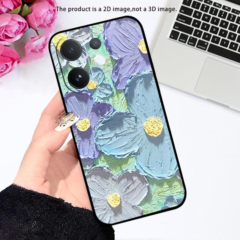 Для VIVO T4 Pro T4Pro 5G Чехол V2510 Модный Милый Мультяшный Мягкий Силикон ТПУ Задняя Крышка Чехол Для VIVO V60 V 60 VIVOV60 Чехлы для Телефона