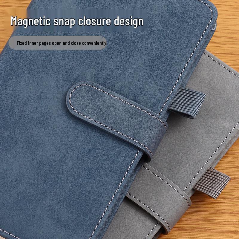 Пользовательский портативный блокнот A6 из ПУ кожи с печатью логотипа – Толстый, высококачественный, компактный дизайн