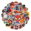 50 Мультяшных наклеек супергероев Marvel и DC для автомобиля, гитары, блокнота и граффити