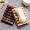 Натуральная бамбуковая мыльница, деревянная полка для хранения мыла в ванной, предотвращающая плесень, коробка для слива мыла, органайзеры, аксессуары для ванной