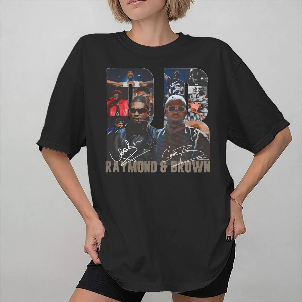 Summer Chris Brown Ushers RB Tour 2026 T Shirt for Unisex Women Cotton Tee Shirt Short Sleeve Tops