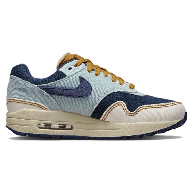 Nike Женские Lifestyle Кроссовки WMNS Air Max 1 '87 Aura Midnight Navy Pale Ivory FQ8900-440
