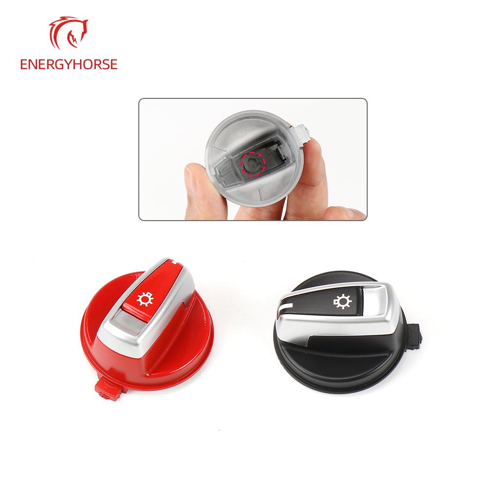 Car Front Headlight Switch Rrotary Headlamp Knob Button Cap For BMW 1 3 X1 Series E84 E87 E88 E82 E90 E91 E92 E93
