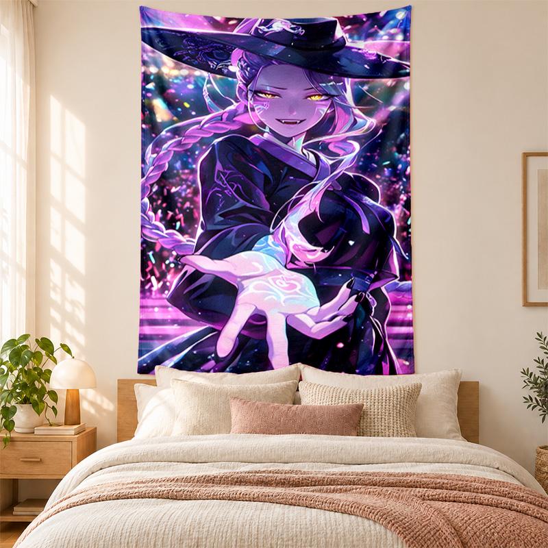 Kpop demon hunters Tapestry highquality for decorating living room bedroom dorm walls ideal as bedroom wallart orholiday gift