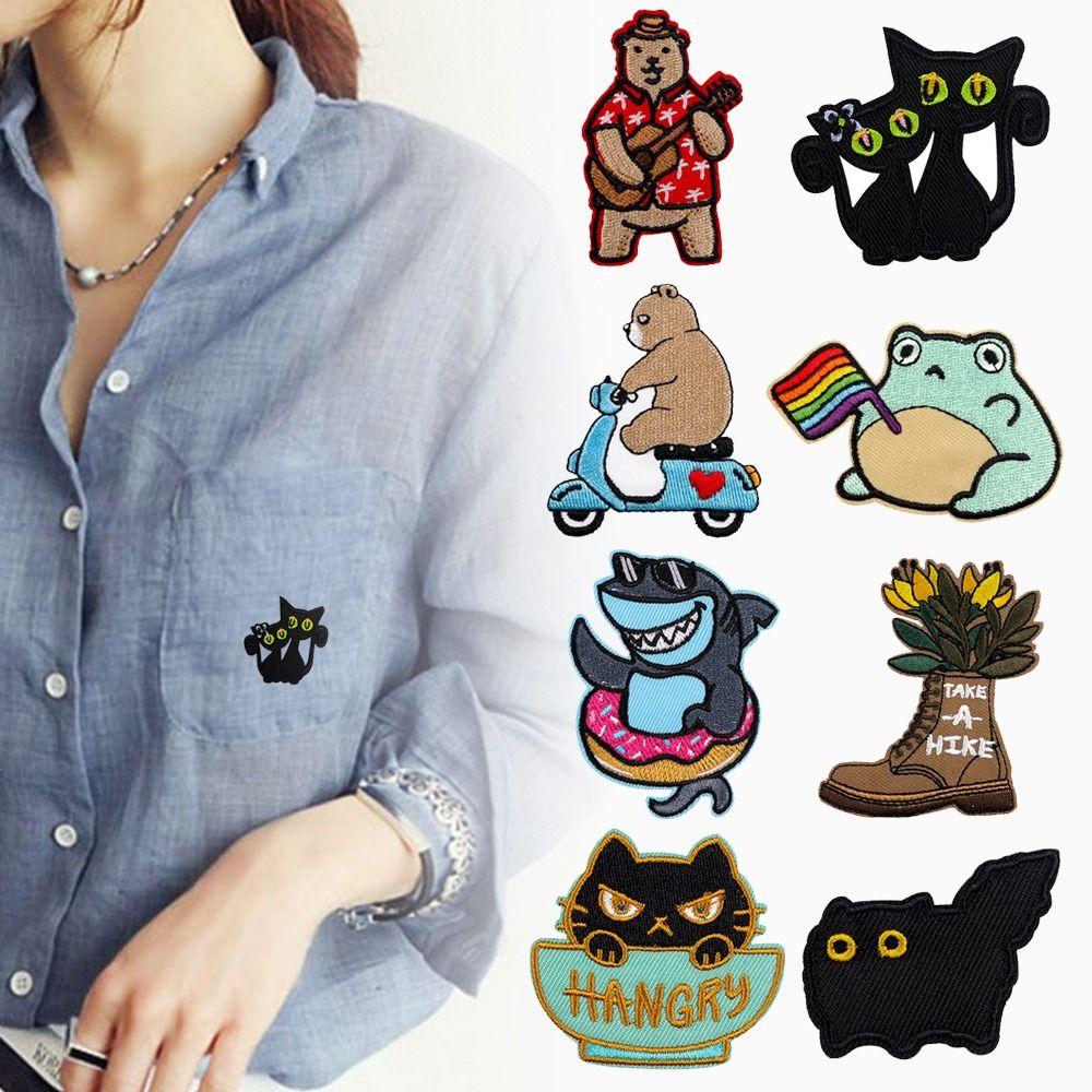 Applique Cat/Animals Patch Sewing Clothing Thermoadhesive Patches Cute Iron on Patches