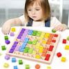 Classic Wooden Multiplication Board Educational Puzzle Game For Early Learning Children