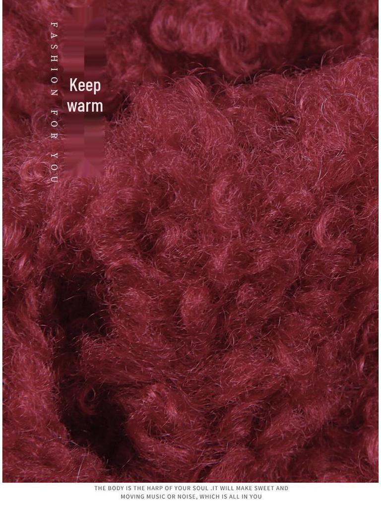 Ancola Красная Шапочка Женские Теплые Бордовые Плюшевые Велосипедные Наушники Шляпа Ведьмы