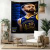 Golden State Warriors Player Retro Tapestry Rustic Farmhouse Great For Living Room Bedroom Dorm Wall Versatile Decor Tasseled Design Gift For Birthday