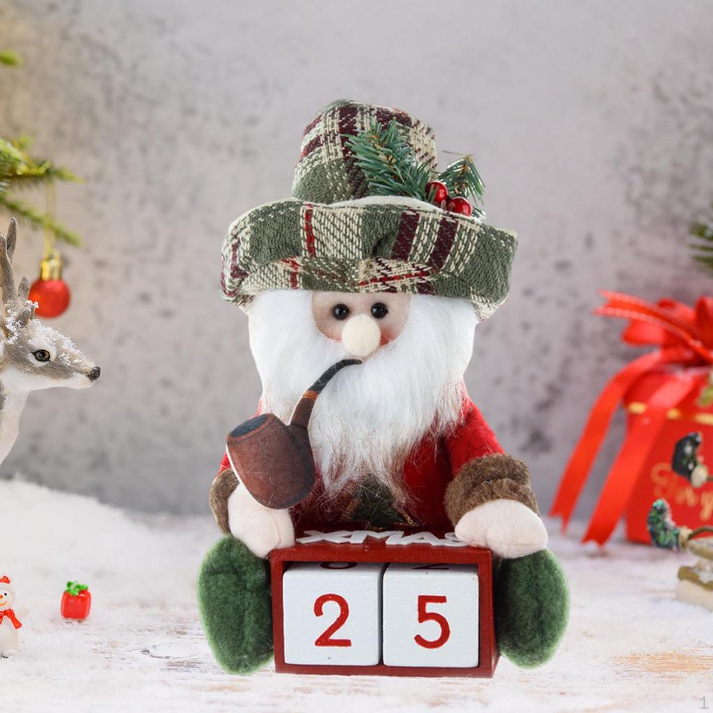 Advent Calendar Made of Wood with Figures And Dolls for The Christmas Season