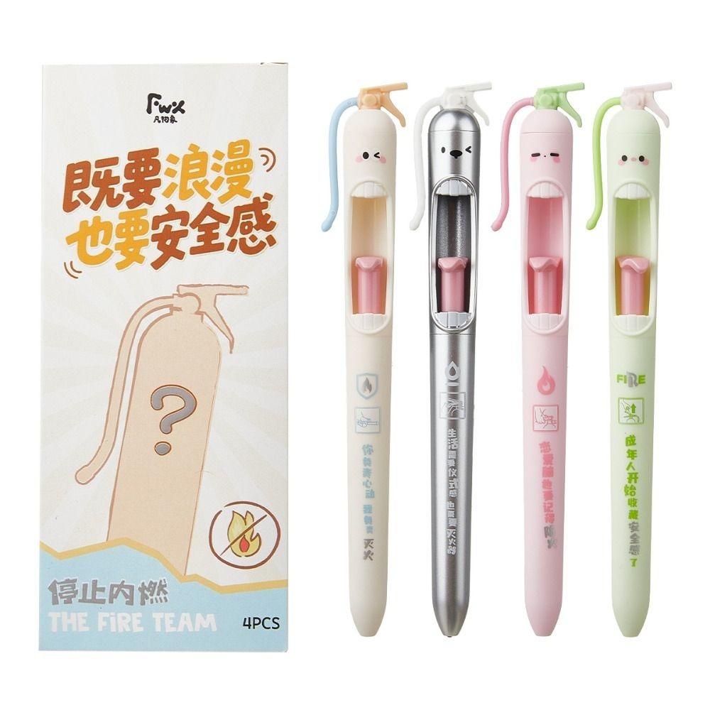4Pcs Smooth Writing Relax Switch Pens 0.5mm Study Tool Fidget Clicker Gel Pen for School Students