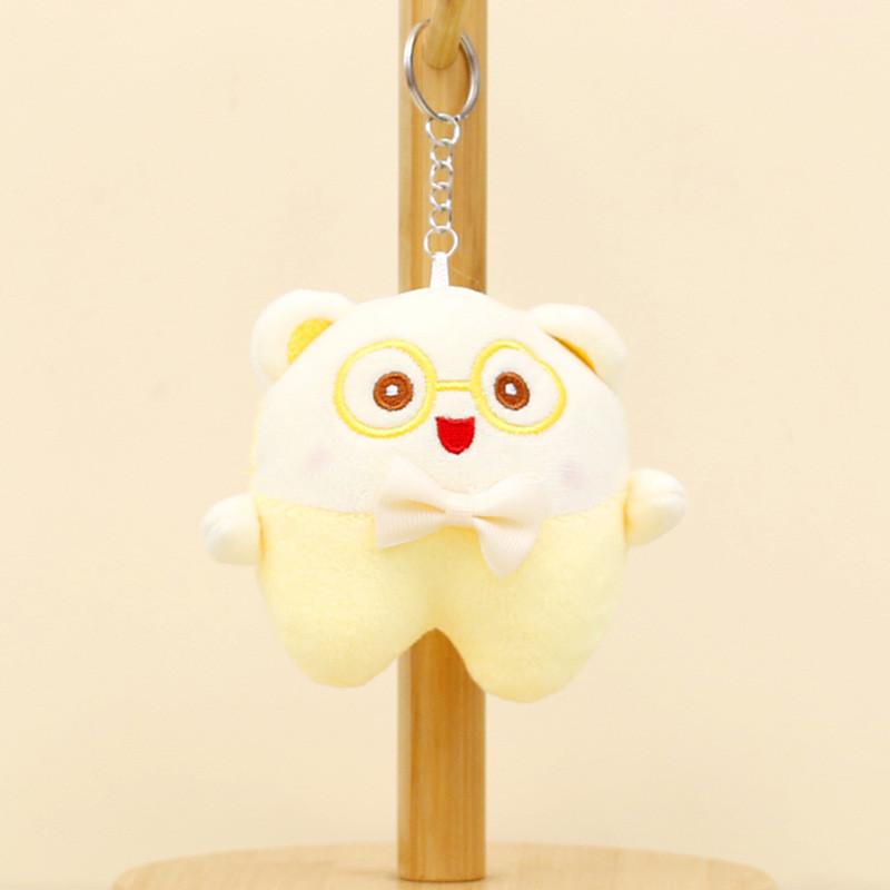 Adorable Cartoon Bear Plush Keychain Soft Pp Cotton Animal Toy Bag Accessory