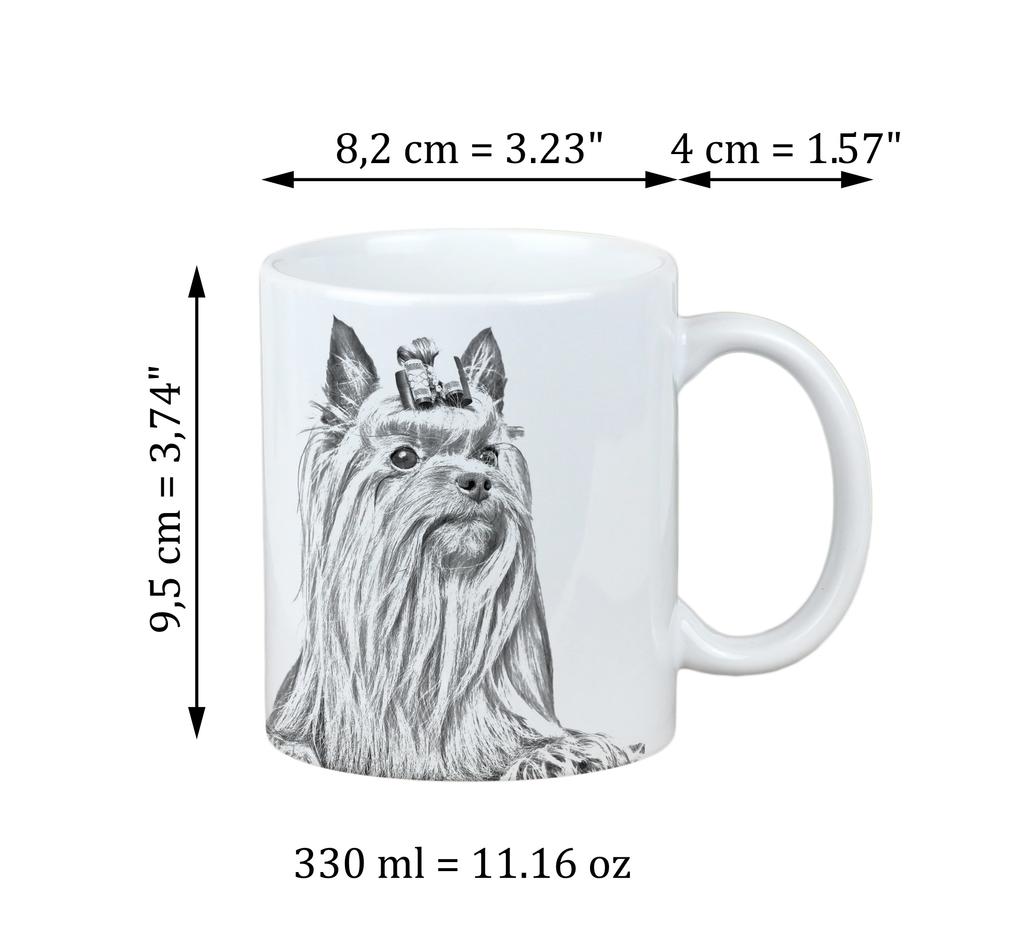Yorkshire Terrier, Yorkie - cup with a dog, cup with a photo, personalized gift from the Art-Dog brand