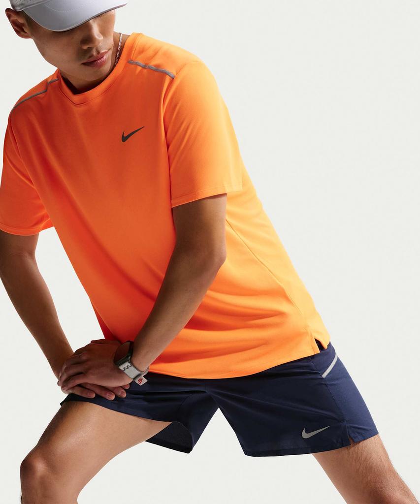 Nike Беговые шорты Miler Dry-Fit 5 дюймов с подкладкой-бриф M - Темно-синий / If2061-410