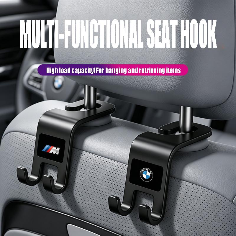 2026New Multi-functional Car Seat Back Hook Accessories Auto pendant For BMW X1 X2 X3 X5 X4 X6 X7 iX3 F20 F10 F07 E70 E46 E90 VT1