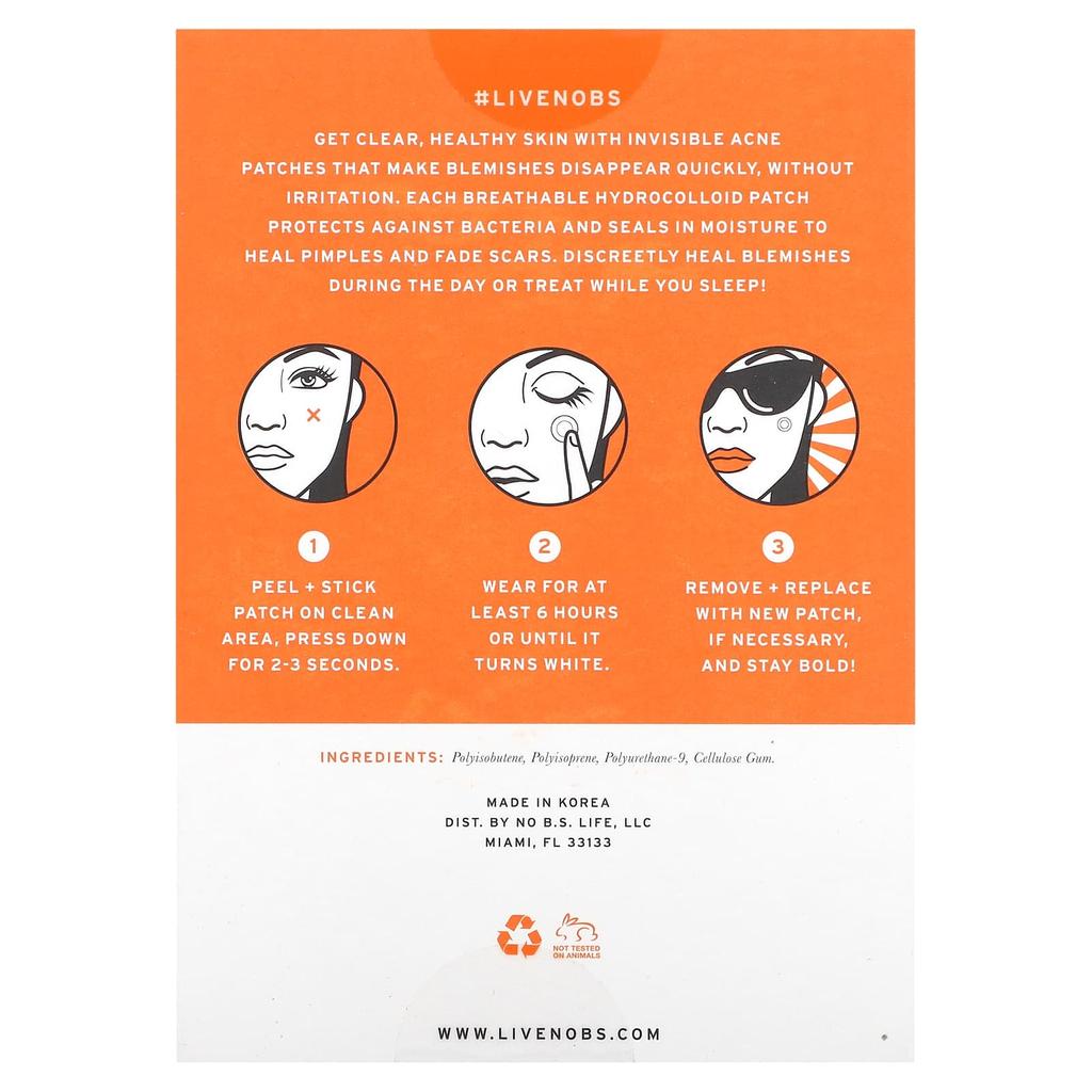 Healing Acne Patches, 36 Patches