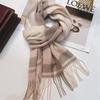 100% Wool Plaid Scarf for Women and Men - Warm, Stylish Gift for Winter