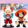 Очаровательные ПВХ фигурки смеющихся Эйса и Ямато из One Piece, идеально подходящие для коллекционеров
