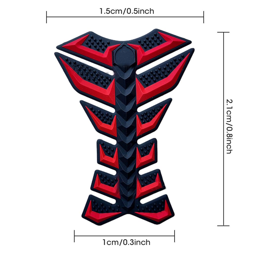 3D резиновая накладка на топливный бак для бензина и масла, защитная крышка, универсальная наклейка на бак мотоцикла, рыбья кость