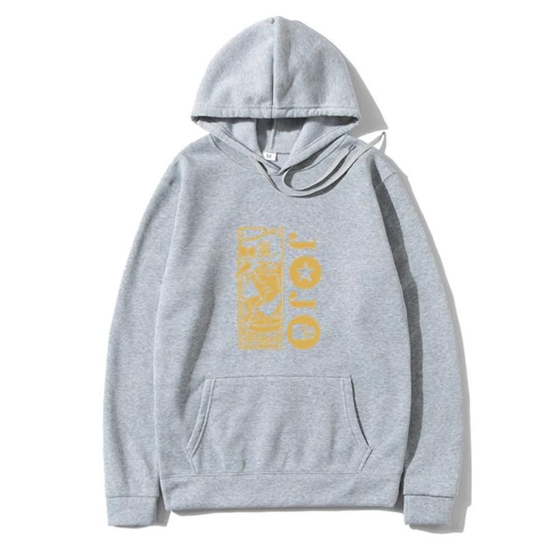 Harajuku JOJO's Bizarre Adventure Hoodies Печатные мужские толстовки Streetwear Повседневные толстовки Одежда Толстовки и свитшоты мужские