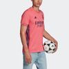Adidas 2020-2021 Real Madrid Away Short Sleeve Jersey Men Tops Pink GI6463