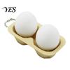 Stress Relief Gadget 3D Printed Egg Clicker Toy, 2/3/4-Egg Tray Fidget for Anxiety Tool Relief, Portable Decompression Button Toy with Bead Chain