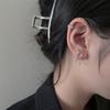 Нишевая личность циркониевые серьги-гвоздики цепи женские простые дизайн мода высокое чувство стерлингового серебра 925 пробы ins tide ювелирные изделия