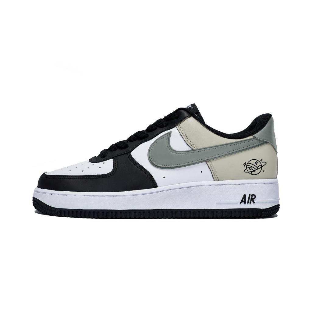 Nike Air Force 1 Sparkling Haze, Special Shoe Box Slip Resistant Low top Skateboard Shoes Men's Black White DV0788-001(Team85-AS-BOX)