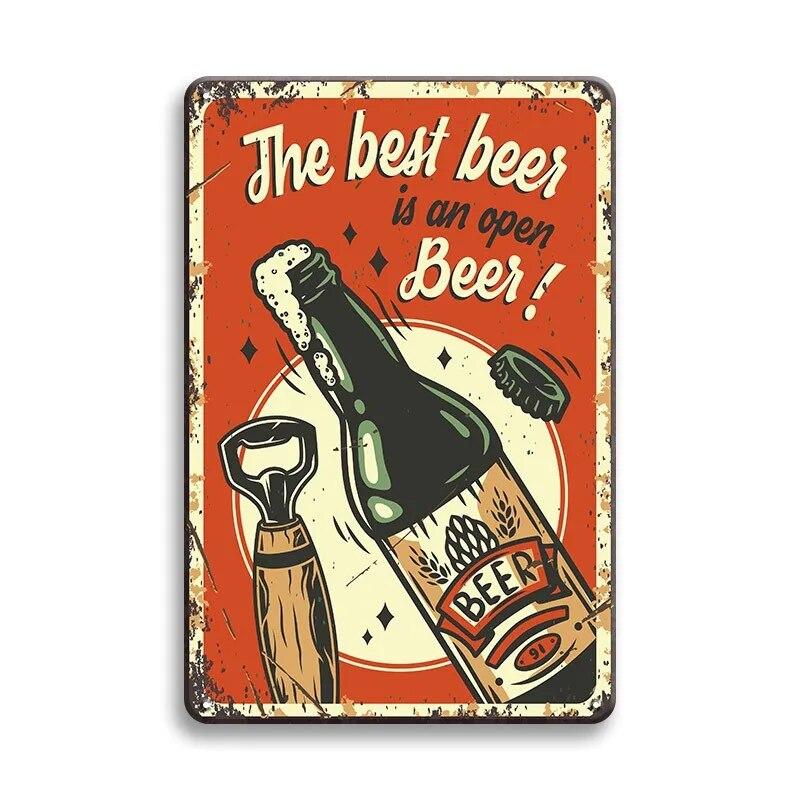Знаки холодного пива, металлическая табличка, пиво, поднимающее настроение, винтажные постеры для мужчин, пещерный бар, паб, клуб, жестяная тарелка, художественные настенные наклейки, домашний декор