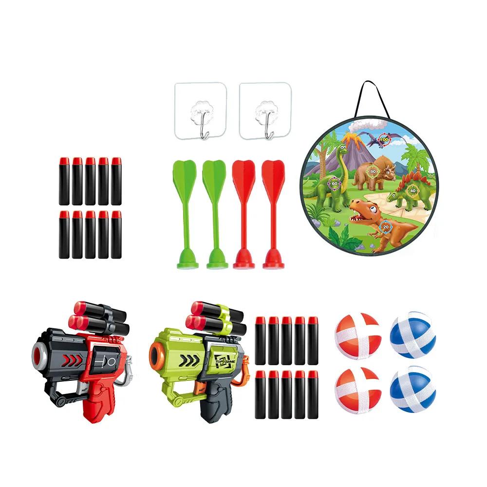 Игрушки Дартс Динозавр для Детей Липкие Шарики Игры в Помещении и на Открытом Воздухе Принадлежности для Вечеринки в Стиле Динозавров Наполнители для Чулков для Мальчиков