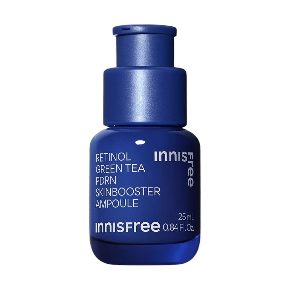 Innisfree Ретинол Зеленый Чай PDRN Бустер для Кожи Ампула Уход за Порами Сыворотка Сияние 25 мл