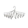 Foldable Multi-Clip Clothes Drying Stand for Indoor and Outdoor Use, Sock Drying, Home Windproof, Laundry Clips, and Laundry Hangers