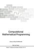The Computational Mathematical Programming : 15 Book
