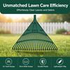 High Hardness Weeding Rake Head High Strength Garden Rake Grain Drying Leaf Rake  Flower Beds