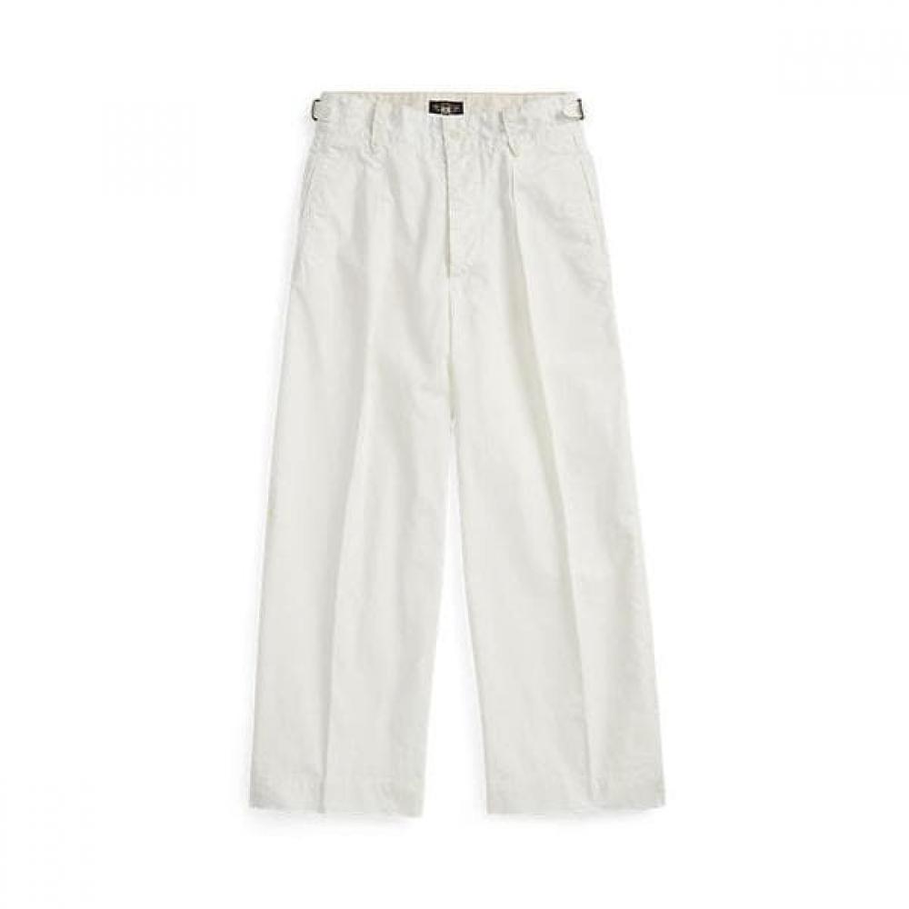 Double Rl Crop Poplin Wide Leg Pants Wmrrpntnm420004100