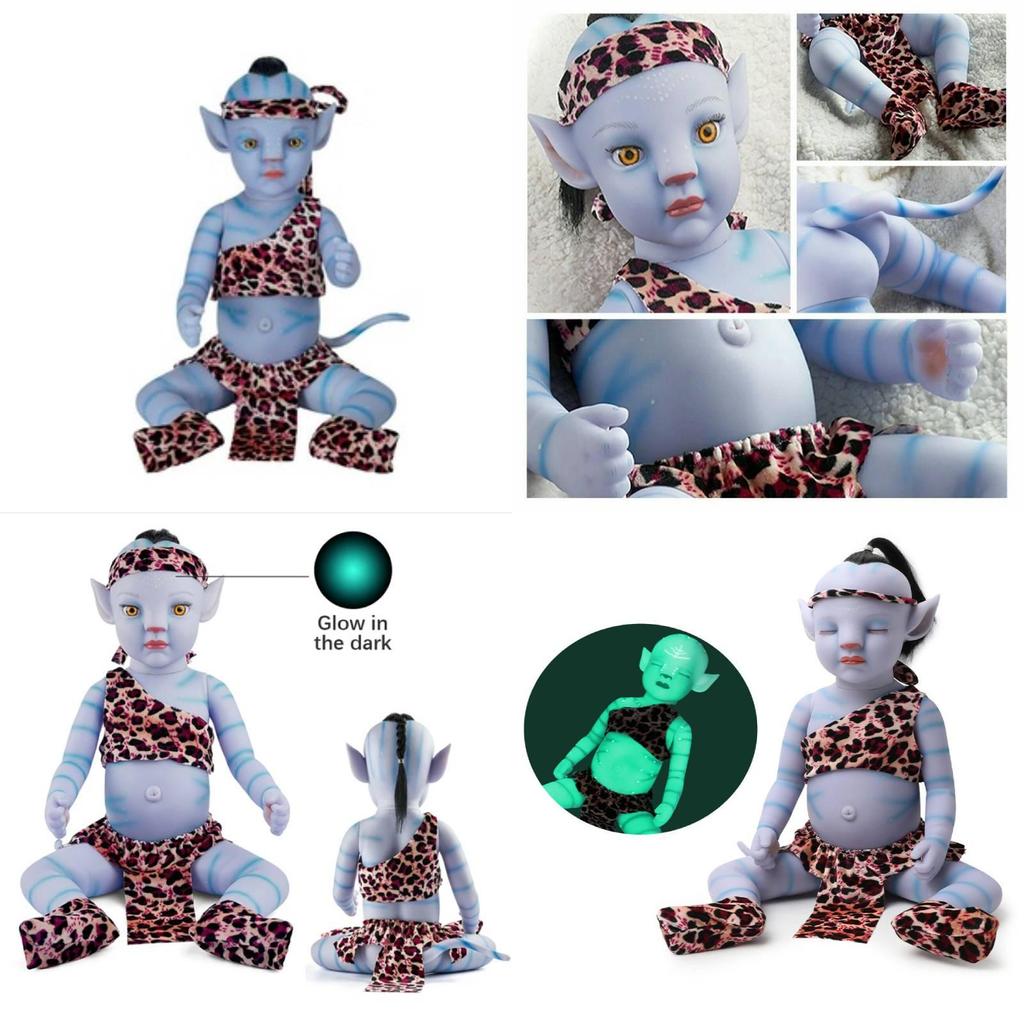 Светящаяся кукла-аватар Невероятно реалистичный реборн-младенец 12 дюймов