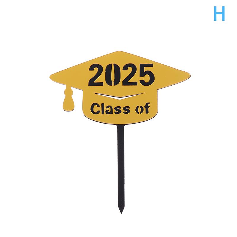 Украшения для торта на выпускной 2025 года, акриловые украшения для выпускного класса 2025 года, двухслойные украшения для торта на выпускной церемонии