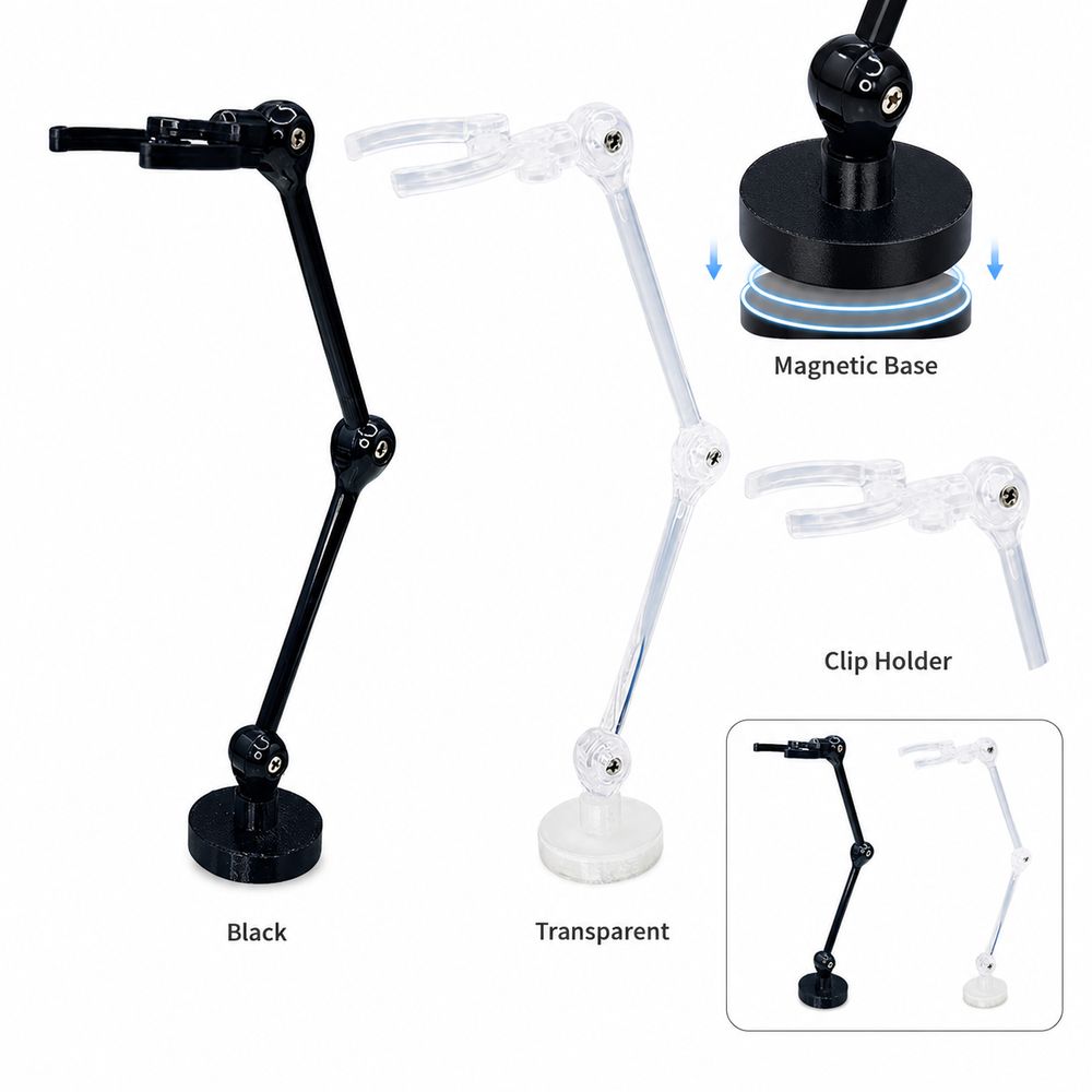 Adjustable Joints Model Support Stand Magnetic Base Robot Model Stand Model Display