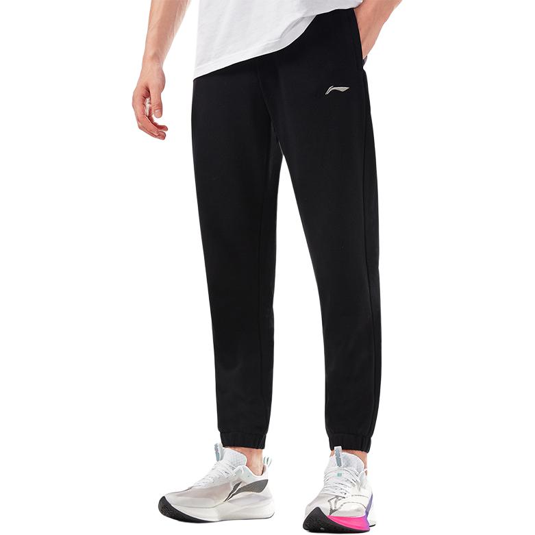Мужские вязаные спортивные штаны Li Ning Черные AKLUE27-1
