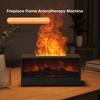 Simulated Fireplace Aroma Diffuser 150ml Flame Air Humidifier with Remote and Waterless Auto Off for Home Room Creative Gift