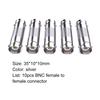 10Pcs BNC Female to Female Connector Adapter Coupler Converter Replacement Kit for CCTV Video Camera