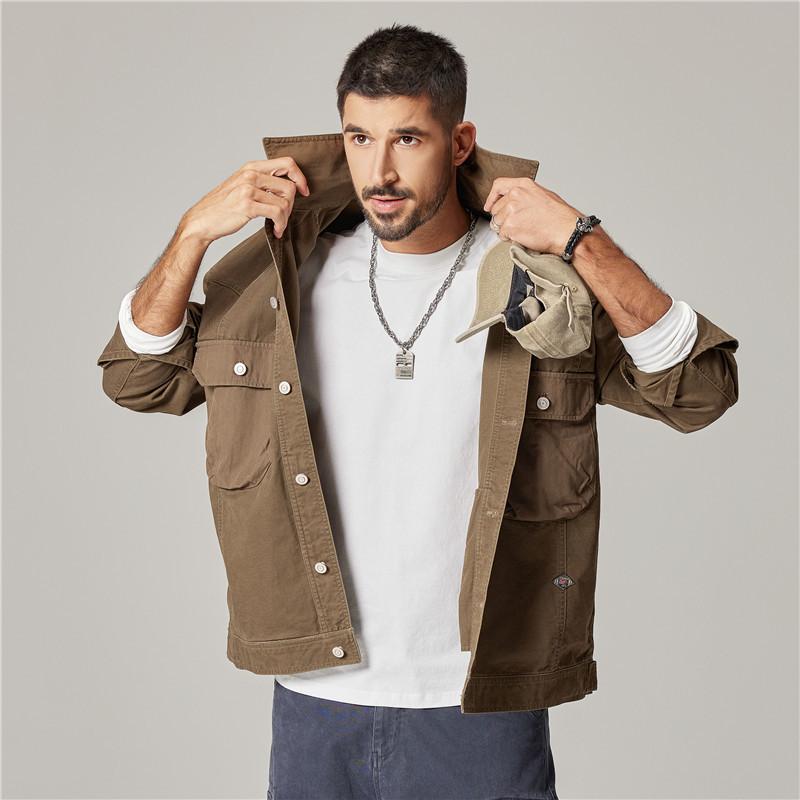 Куртка American Heavy Retro Tooling, мужская свободная, крутая, охотничья, мужская, стираная, хлопковая куртка Coach