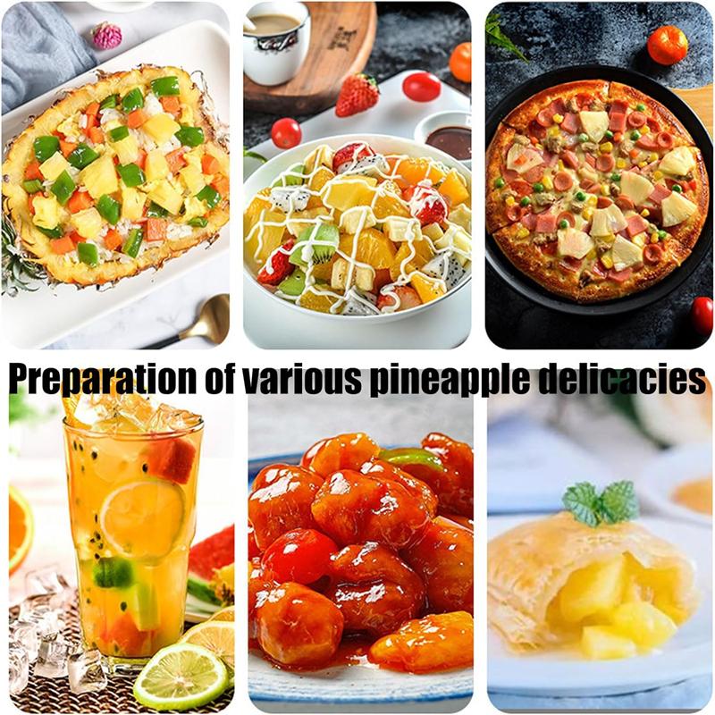Portable Pineapple Peeler and Corer, Stainless Steel Pineapple Cutter Slicer, Kitchen Tools